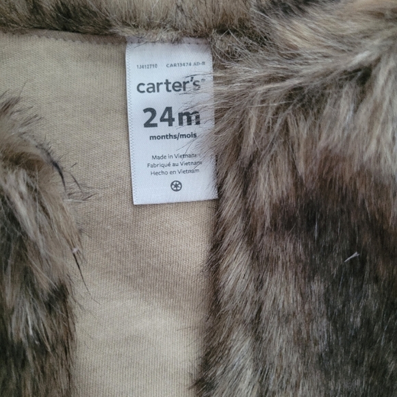 Carter's Brown Faux Fur Vest - Picture 2 of 3